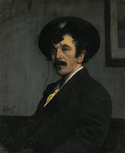 Ritratto di James Abbott McNeill Whistler da Walter Greaves