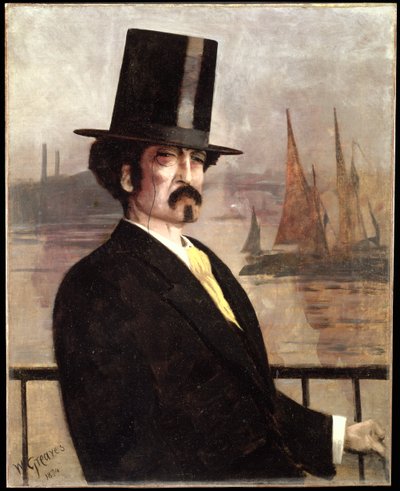 Ritratto di Whistler sul Tamigi da Walter Greaves