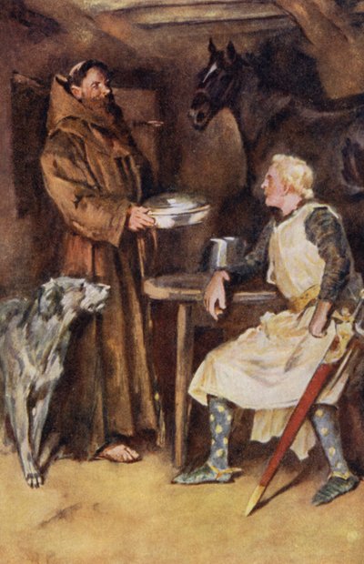 Illustrazione per Ivanhoe di Sir Walter Scott da Walter Grieve