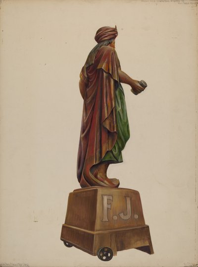 Figura del negozio di sigari, c. 1937 da Walter Hochstrasser