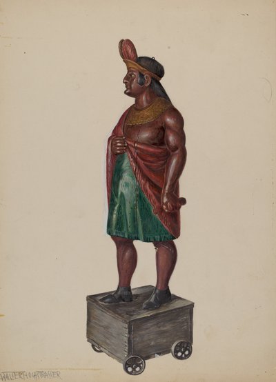 Indiano del negozio di sigari, c. 1936 da Walter Hochstrasser