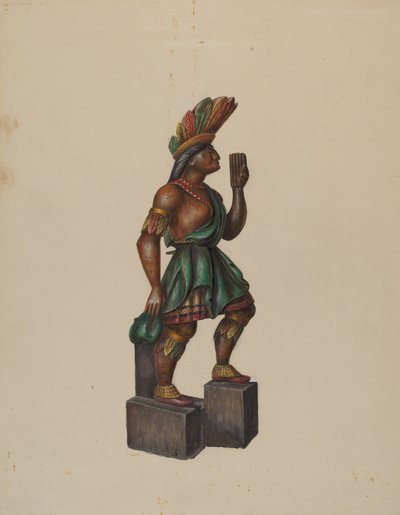 Indiano del negozio di sigari, c. 1936 da Walter Hochstrasser