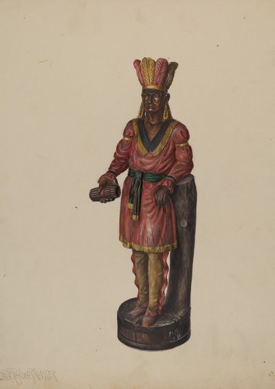 Indiano del negozio di sigari, c. 1936 da Walter Hochstrasser