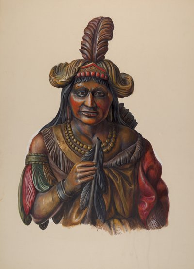 Indiano del negozio di sigari, c. 1937 da Walter Hochstrasser