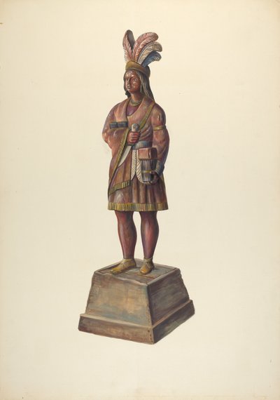 Indiano del negozio di sigari, c. 1937 da Walter Hochstrasser