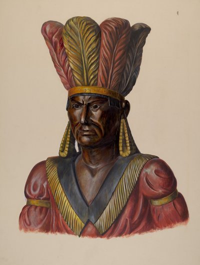 Indiano del negozio di sigari, c. 1937 da Walter Hochstrasser