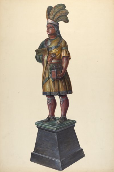 Indiano del negozio di sigari, c. 1937 da Walter Hochstrasser