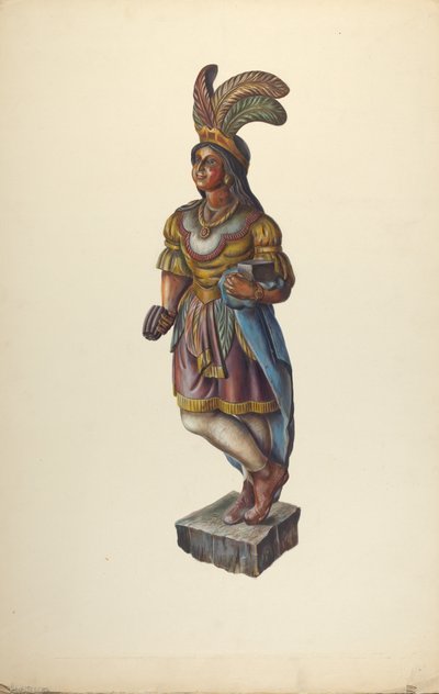 Indiano del Negozio di Sigari, c. 1937 da Walter Hochstrasser