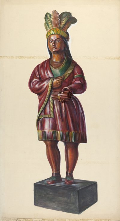 Indiano del Negozio di Sigari, c. 1937 da Walter Hochstrasser