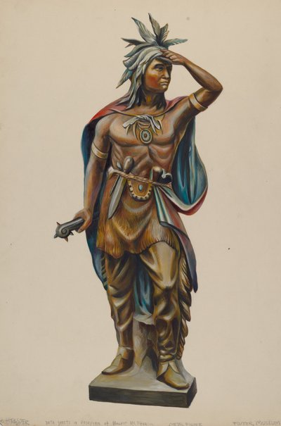 Indiano del Negozio di Sigari, c. 1938 da Walter Hochstrasser