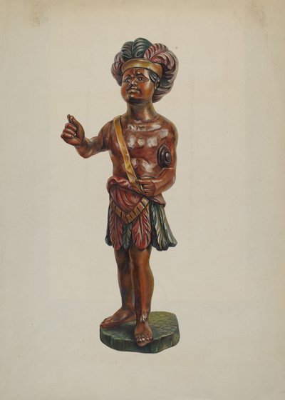 Indiano del negozio di sigari, c. 1940 da Walter Hochstrasser