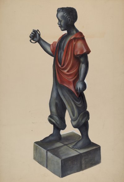 Palo per legare i cavalli, c. 1937 da Walter Hochstrasser