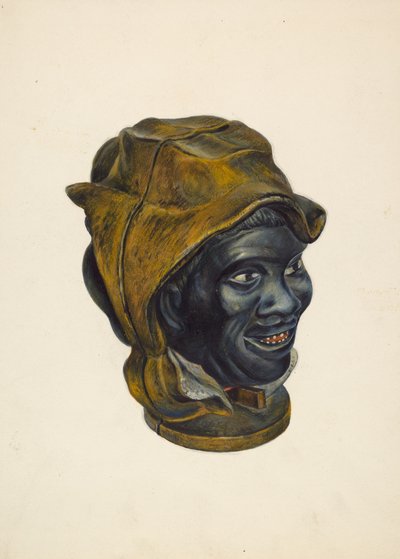 Salvadanaio: Testa di Ragazzo Nero, c. 1939 da Walter Hochstrasser