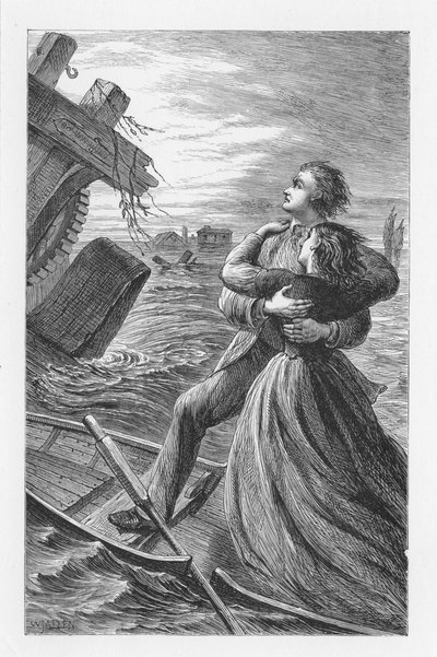 Scena da Il mulino sulla Floss di George Eliot, c1880 da Walter James Allen