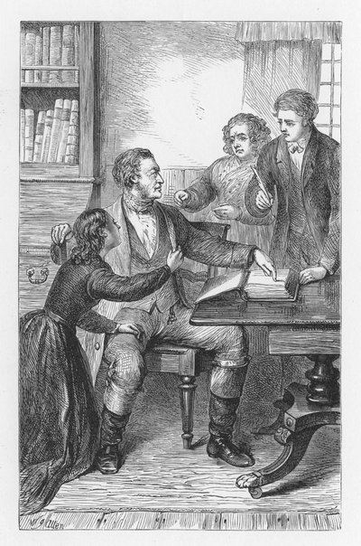 Scena da Il mulino sulla Floss di George Eliot, c. 1880 da Walter James Allen