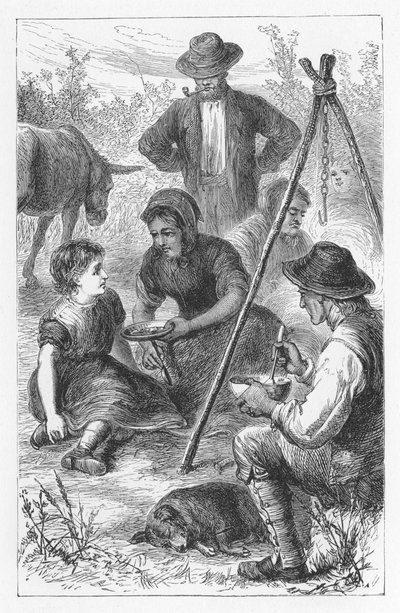 Scena da Il mulino sulla Floss di George Eliot (ca. 1880) da Walter James Allen