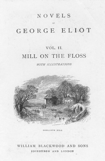 Pagina del titolo di Il mulino sulla Floss di George Eliot da Walter James Allen