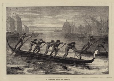 Una gara di gondole a Venezia da Walter Jenks Morgan
