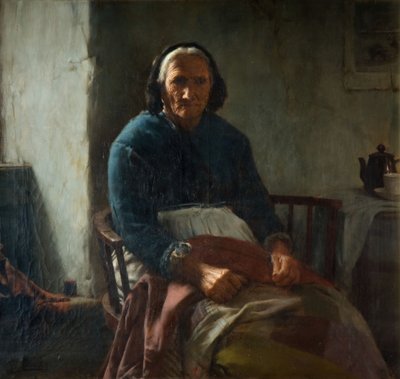 Una vecchia donna della Cornovaglia da Walter Langley