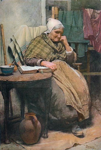Una vecchia donna della Cornovaglia, c1880, 1906 da Walter Langley