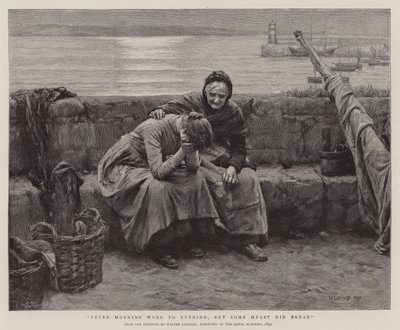 Mai il mattino si è trasformato in sera senza che qualche cuore si spezzasse da Walter Langley