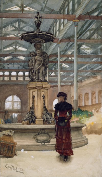 Vecchio Mercato e Fontana, Birmingham da Walter Langley