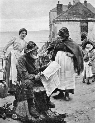 Quando le barche sono via, 1903 da Walter Langley