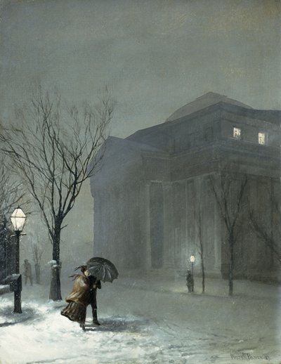 Albany nella neve da Walter Launt Palmer