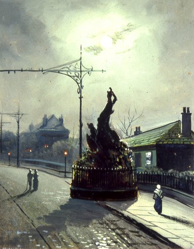 La quercia originale di notte, a Headingley da Walter Linsley (attr. to) Meegan