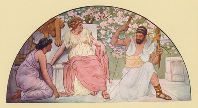 Ercole con il fuso che fila per la regina Onfale da Walter MacEwen