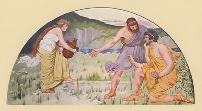 Prometeo che avverte Epimeteo contro Pandora da Walter MacEwen