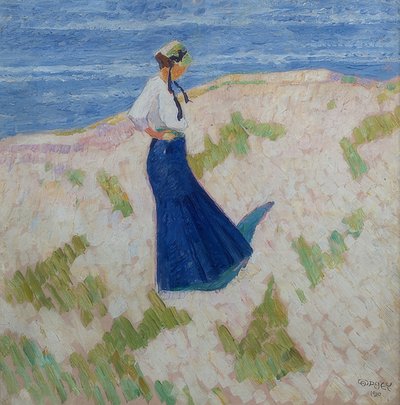Bernhardine Bornemann sulla spiaggia di Heist da Walter Ophey