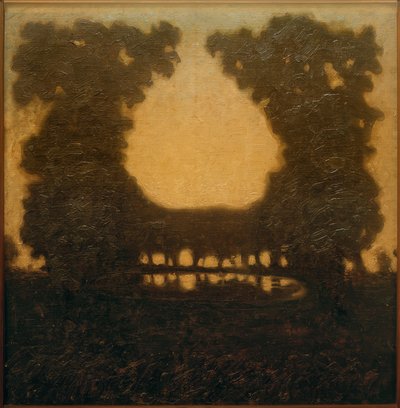 Paesaggio del parco con lago da Walter Ophey
