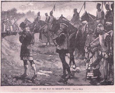 Enrico sulla strada per la tomba di Becket AD 1174 da Walter Paget