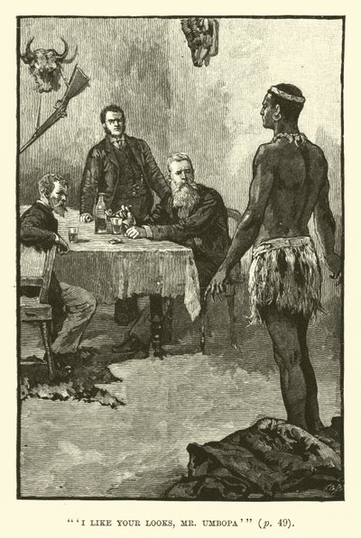 Illustrazione per Le miniere di re Salomone di H. Rider Haggard da Walter Paget