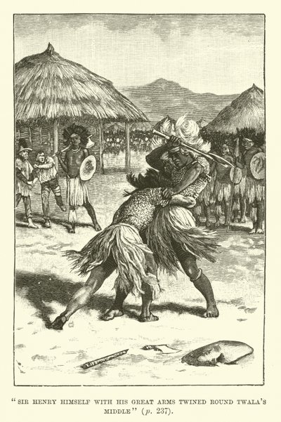 Illustrazione per Le miniere di re Salomone di H. Rider Haggard da Walter Paget