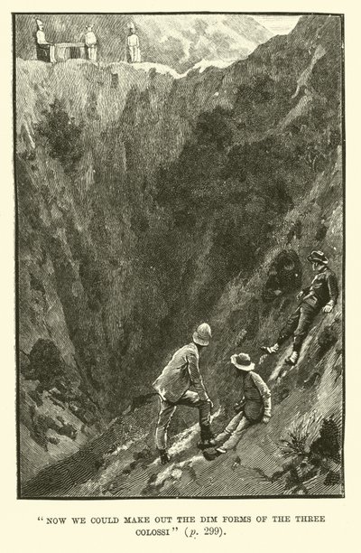 Illustrazione per Le miniere di re Salomone di H. Rider Haggard da Walter Paget