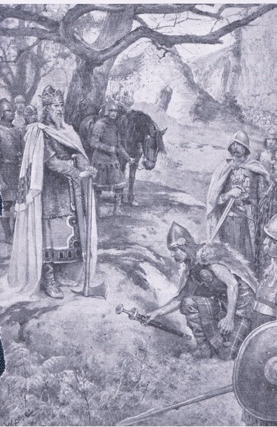 Su questo campo è nata la nazione inglese, illustrazione da My Magazine da Walter Paget