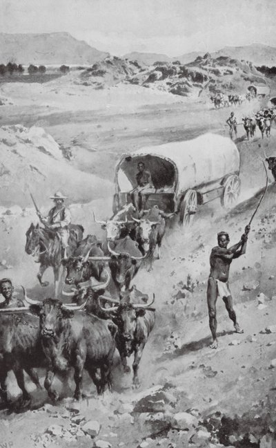 Il grande Trek boero verso Natal nel 1835-36 da Walter Paget