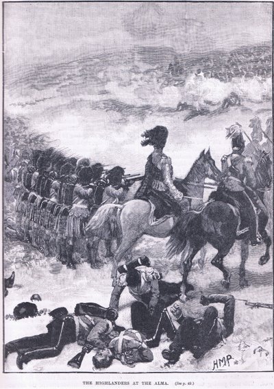 Gli Highlanders ad Alma 1854 d.C. da Walter Paget