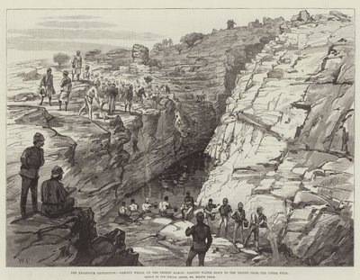 La spedizione di Khartoum, Gakdul Wells, nella marcia nel deserto, passaggio dell