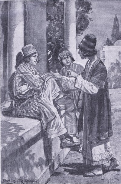Il giuramento di tre compagni, illustrazione da My Magazine da Walter Paget