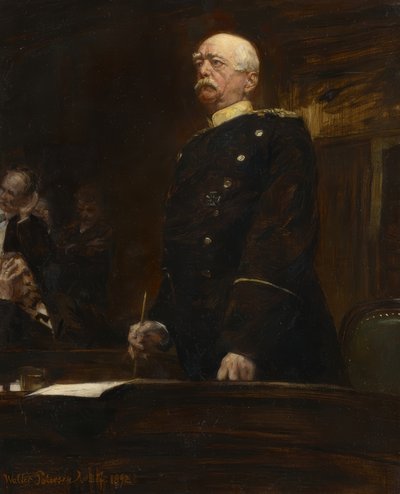 Ritratto del principe Bismarck al Reichstag da Walter Petersen