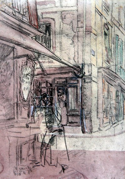 Un negozio a Dieppe, c.1907 da Walter Richard Sickert
