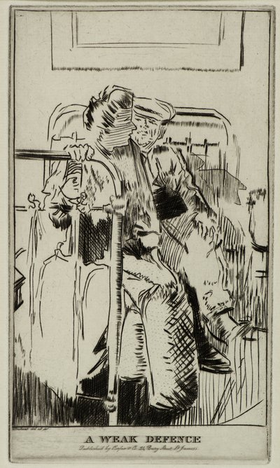 Una difesa debole, c.1911 da Walter Richard Sickert