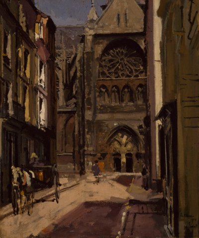 La Rue Pecquet, Dieppe, 1900 da Walter Richard Sickert