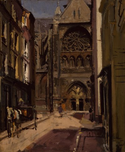 La Rue Pecquet, Dieppe, Francia da Walter Richard Sickert