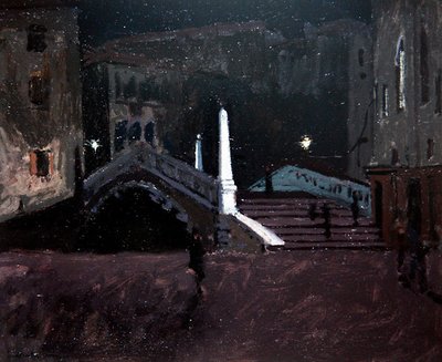 Ponte delle Guglie sul Cannaregio (Scena notturna, Venezia) c.1896 da Walter Richard Sickert