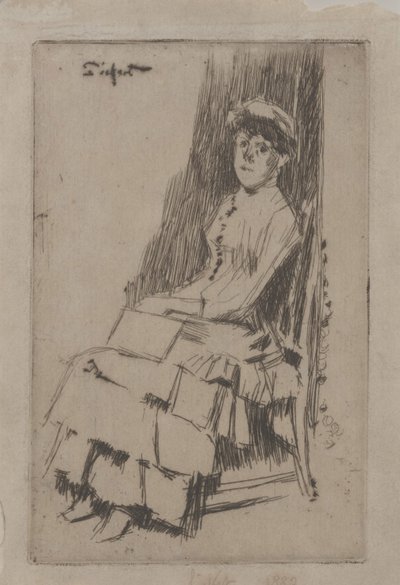 Ritratto di Agnes Oldfield, c.1887 da Walter Richard Sickert