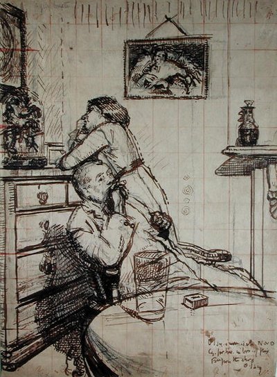 Studio preparatorio per Ennui da Walter Richard Sickert